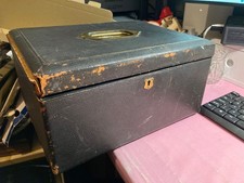 Antique Covered Wooden Box
