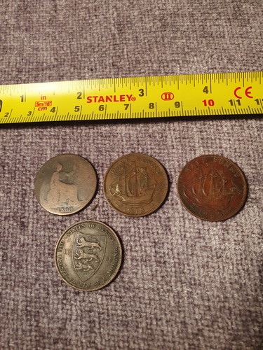 Half penny coins - penny,