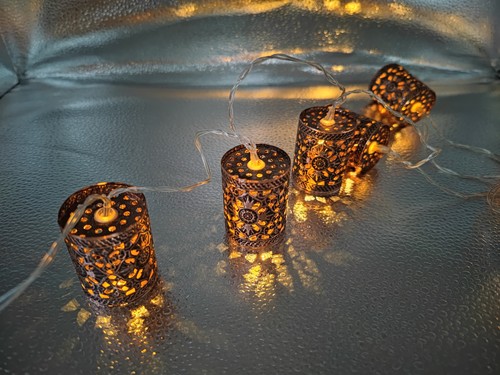 String lights antique copper - string,
