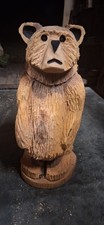 Chainsaw Carving Bear Elm Wood