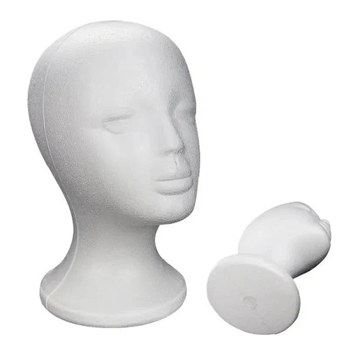 Polystyrene foam head dummy - polystyrene,
