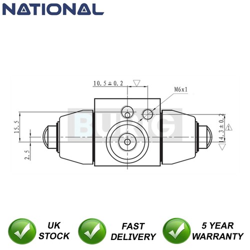 Wheel brake cylinder rear - wheel,