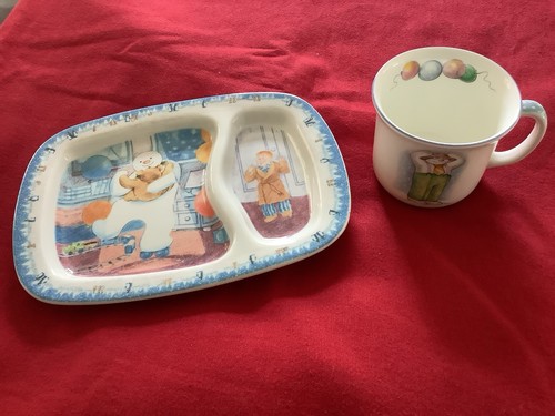 Snowman divided plate - divided,