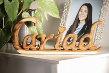 Cariad Wooden Word Art Welsh
