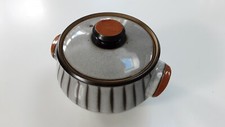 VINTAGE DENBY STUDIO BOURNE 1960'S GREY 2PT TUREEN LIDDED DISH