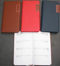 2023 Diary Pocket Slim Week to View,Faux Cover Diary