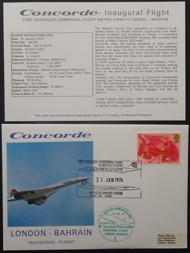 Concorde inaugural flight - concorde,