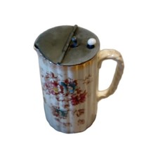 Antique Jug With Pewter Lid