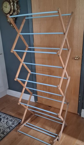 Vintage wooden clothes airer - wooden,