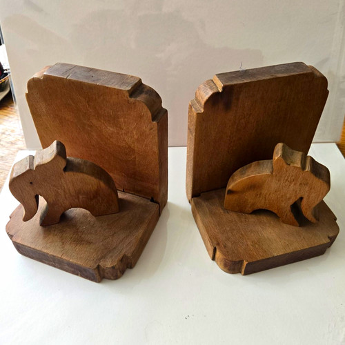 Vintage hand carved hardwood - vintage,