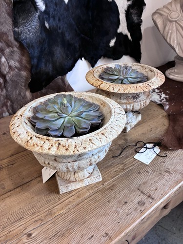 Cast iron urn planter - iron,