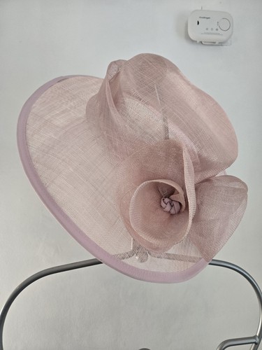 Blush pink sinamay occasion - pink,