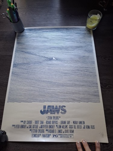 Retro jaws art - jaws,