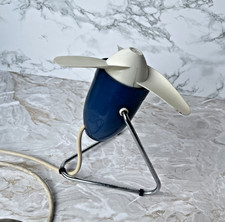 Vintage Desk Fan -Blue 8 inch