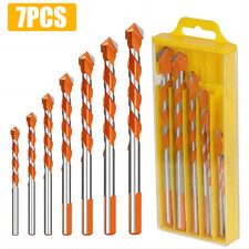 7x Masonry Drill Bit Set Extra