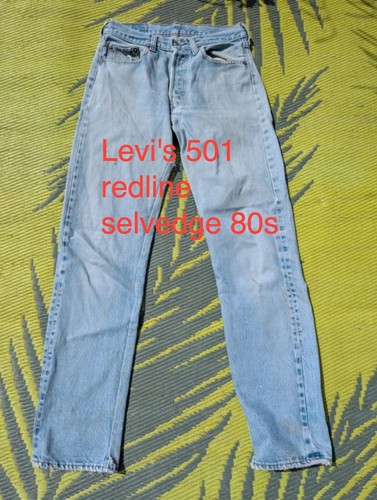 Levi 501 redline selvedge - redline,