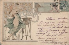 Art Nouveau Meurein Nude Woman