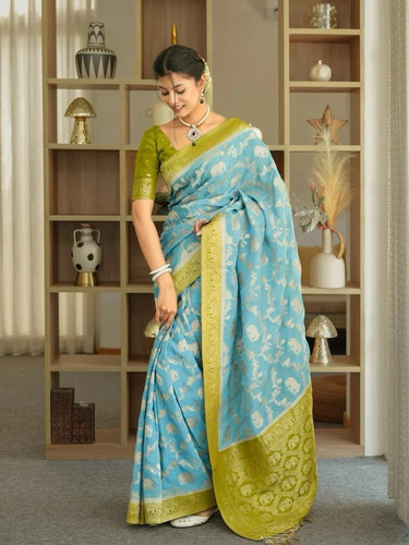 Heavy ethnic saree - heavy,