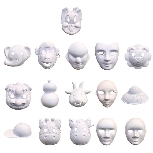White diy mask - blank, paintable