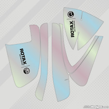 RAINBOW CHROME STYLE DD2 AIRBOX STICKER KIT - ROTAX - KARTING