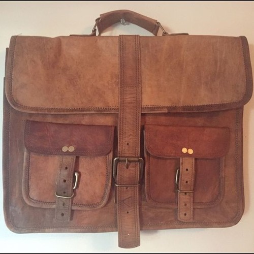 Men rare leather vintage - 16",