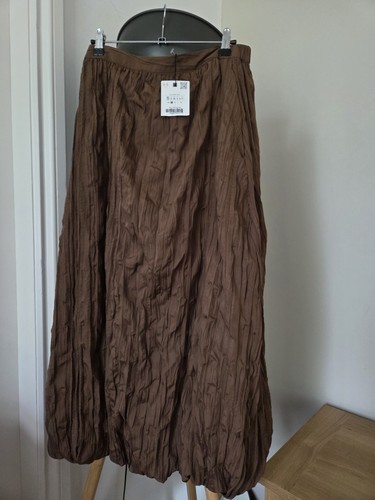 Zara brown textured plisse - zara,
