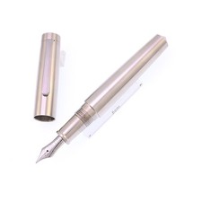 NAKAYA Piccolo Titanium Lighter (Matte Ruthenium Clip/Ruthenium Nib)14K gold B