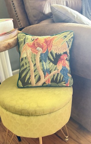 Small vintage needlepoint - vintage,