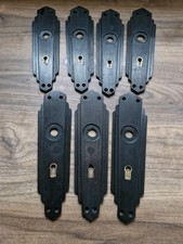 Vintage Set Of 7 Wooden Art