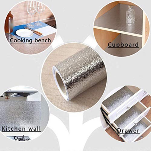 Aluminum foil splashback - foil,