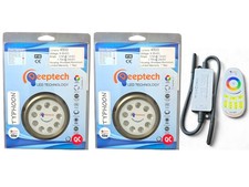 DeepTech Led Underwater Light Boat & Yacht RGB Color 2 X 40W , RGB Controller