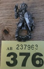 Ral Partha, Anti-Hero, 3d Pin Badge - Pewter. Oldhammer, Citadel Miniatures.