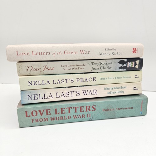 Bundle wartime letter books - of,