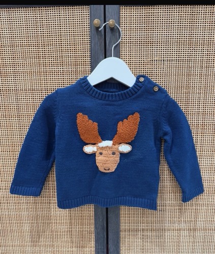 Boys moose stag - moose, knitted