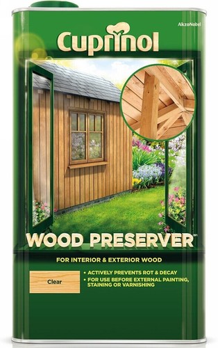 Cuprinol wood preserver - wood, clear