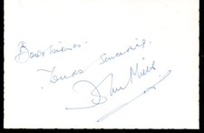 Sir John Mills genuine authentic signed autograph signature COA UACC