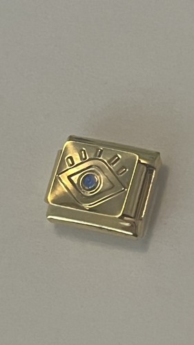 Gold charm all seeing eye - all,