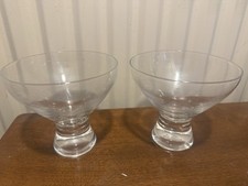 2 X Glass Desert Bowls
