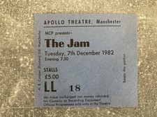 THE JAM GIG TICKET APOLLO
