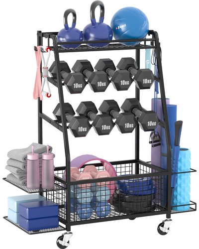 Home gym dumbbell rack with - home,