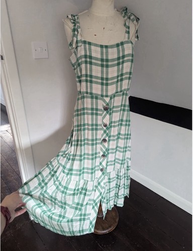 Zara green white check - green,