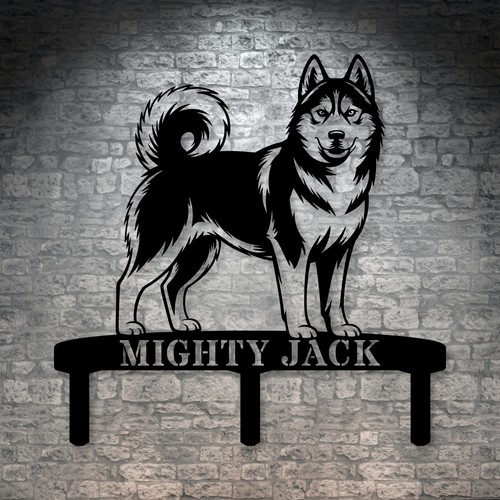 Personalized husky garden - husky,