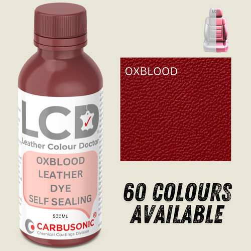 Oxblood leather dye with - oxblood,