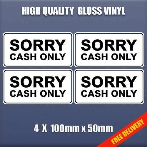 Sorry cash only self - x,