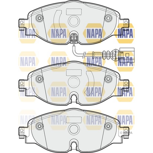 Brake pads set for caddy - brake,