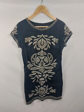 Womens Dress W/ Gold Embroided