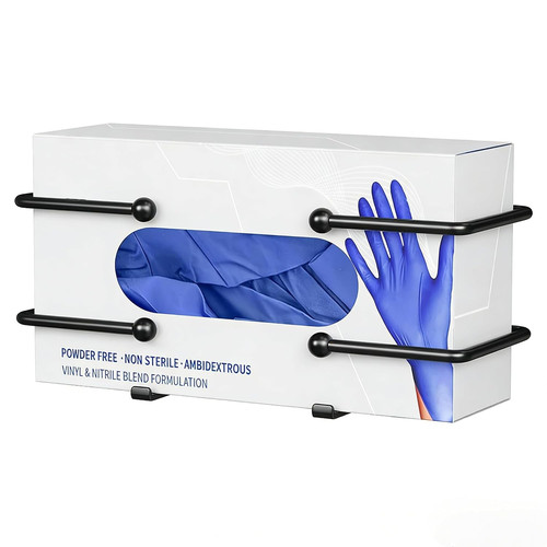 Glove box dispenser wall - wall, mount