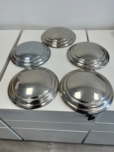 Vintage chrome hubcaps - chrome, 8.5"