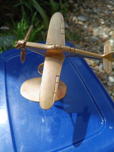Brass spitfire hurricane plane - spitfire,