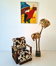 Art deco armchair heals - art,